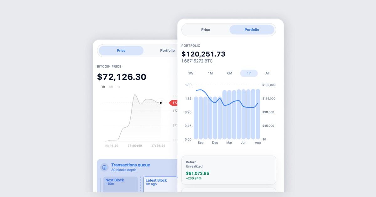 BlueWallet Portfolio: watch-only Bitcoin in Chrome